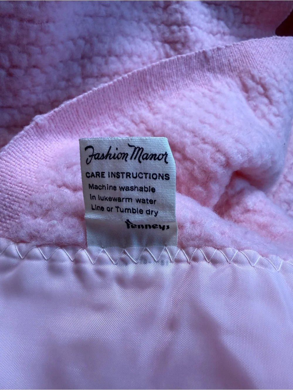 Vintage 70s Penneys Fashion Manor Pino Waffle Weave Thermal Blanket Throw Granny